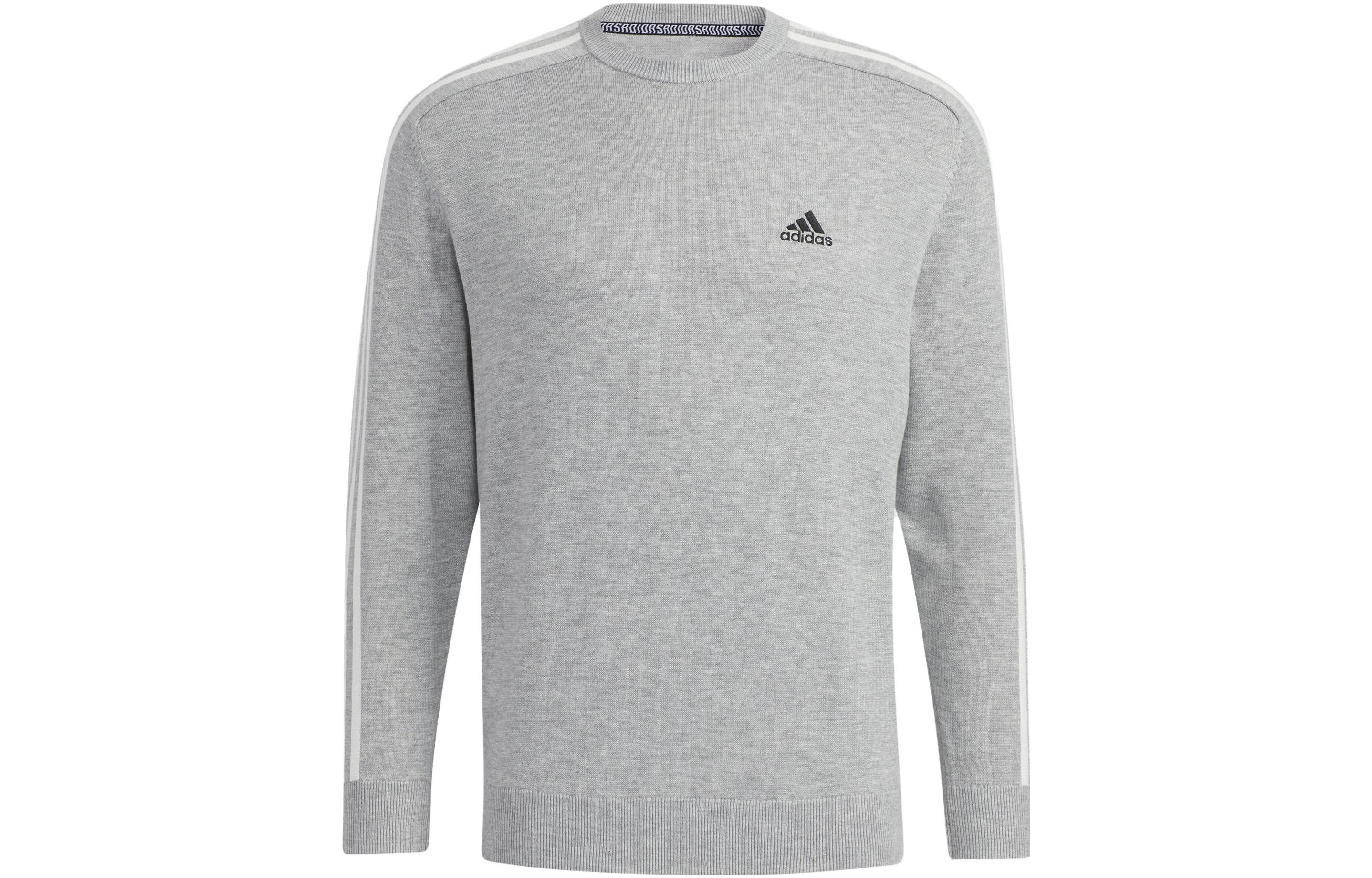 Толстовки Adidas Мужские Серые С круглым вырезом Умеренный Обычный GV1202 XXXL