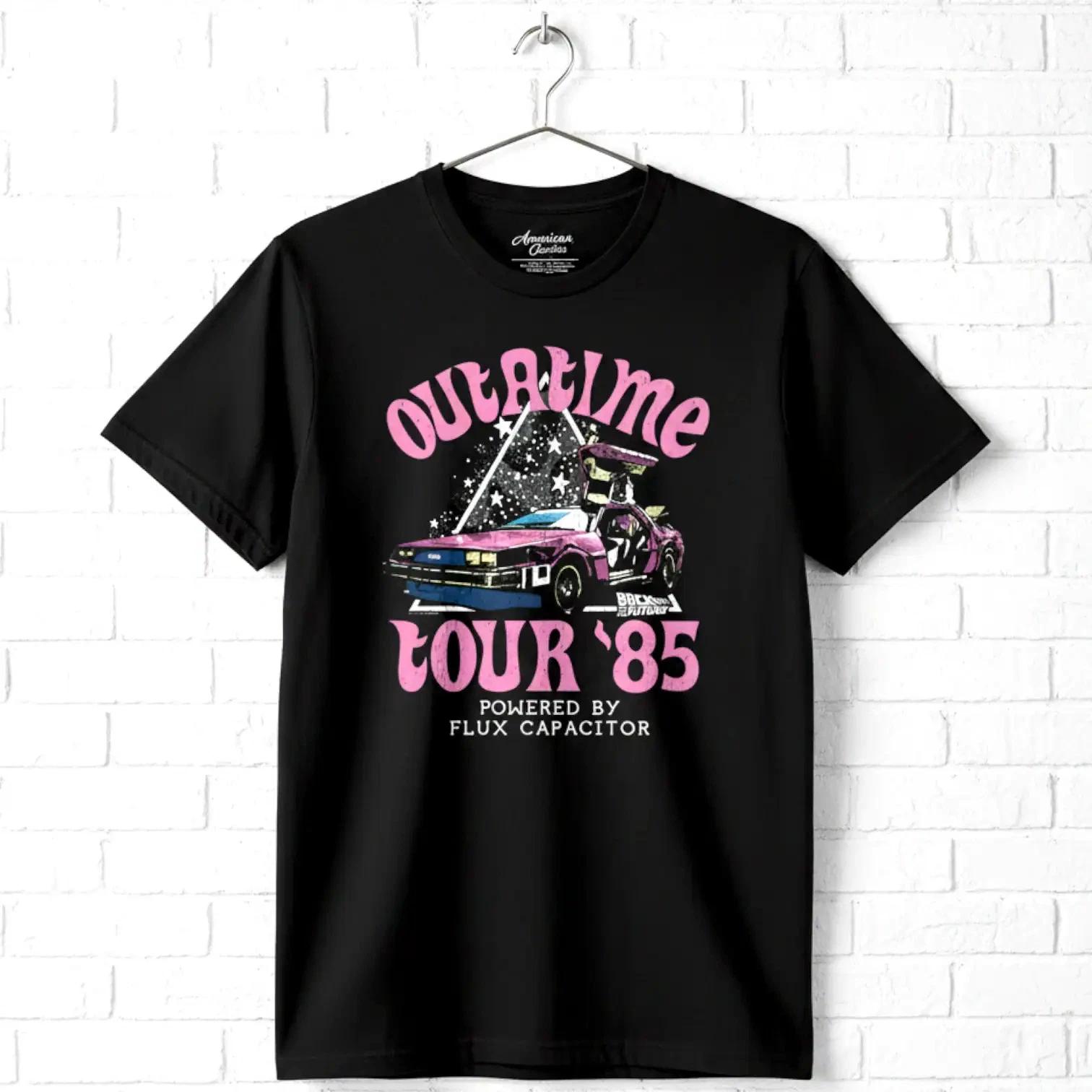 Back to The Future Outatime Tour 85 Men s T Shirt L