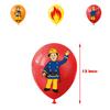 33PCS Firman Sam Balloons Firefighter Theme Birthday Party Gift For Children Kid