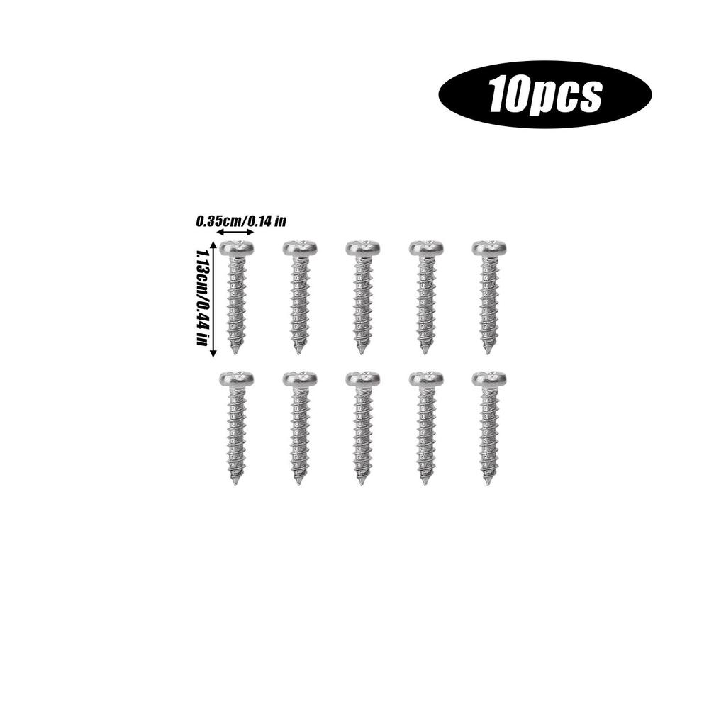 100/10Pcs Screws Pointed Self-Tapping Round Head Fastener Screw Hardware Fixing Maintenance Assembly Furniture Installation Tool