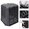 VidaXL Garden Composter Black 68.9x68.9x83.9 Cm 360 L