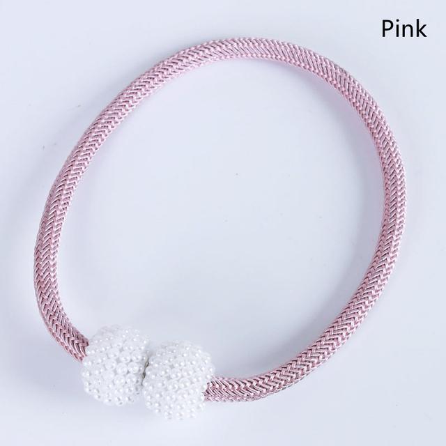 2PCS Pearl Magnetic Curtain Clip Curtain Holders Tie Back Buckle Clips Hanging Ball Buckle Tie Back Curtain Decor Accessories