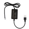 Cabo USB para Plug RJ11 Cabo USB para RJ11/DC55X21 Cabo de Alimentação para Detector de Radar Plug USB Conecta ao Carregador de Carro Para a Maioria dos Radares