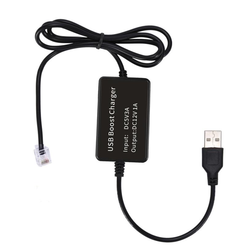 Cabo USB para Plug RJ11 Cabo USB para RJ11/DC55X21 Cabo de Alimentação para Detector de Radar Plug USB Conecta ao Carregador de Carro Para a Maioria dos Radares