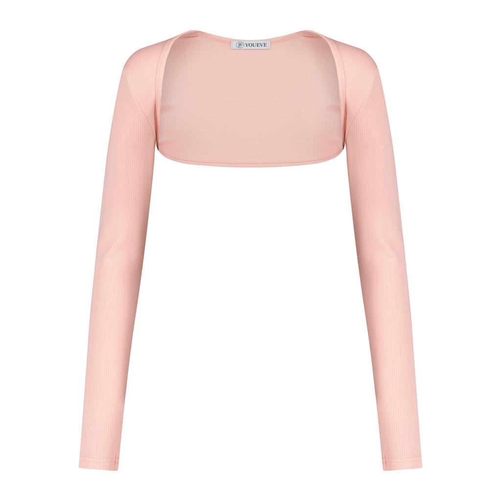 Yuibeu Modal Logo Halterneck Bolero Pink