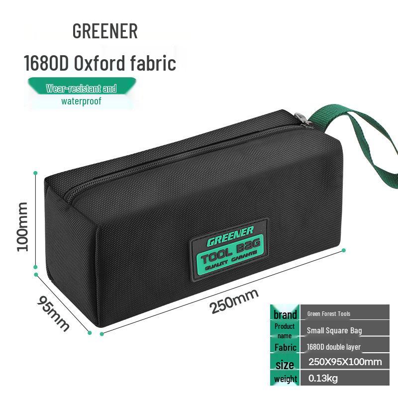 Green Forest Langlebige Canvas Elektriker Werkzeugtasche - Tragbare Handheld Multifunktionale Aufbewahrung für Holzbearbeitung & Reparatur