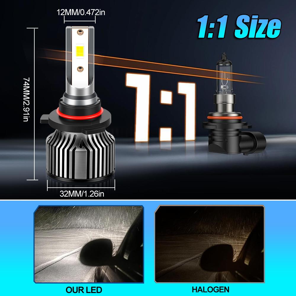 2/6Pcs Led 30000LM Canbus Lamp Super Bright 6000K Car Headlight Bulbs Fog Light For GMC Terrain 2010 2011 2012 2013 2014 2015
