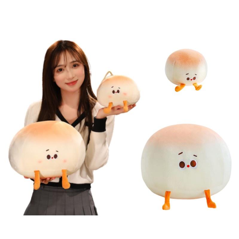 Cute Little Bread Pillow Creative New Bread Doll Plush Toy Adorable Dumpling Children's Stuffed Toy
