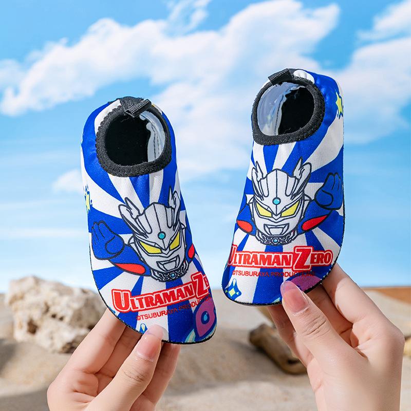 

Детские кроксы Ультрамен, мягкая подошва, портативные, быстросохнущие пляжные туфли Cerro, родительско-детские туфли, сумка и детские тапочки 34/35