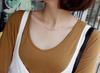 Elegant Curved Pipe Necklace - Short European & American Style Clavicle Chain for Women