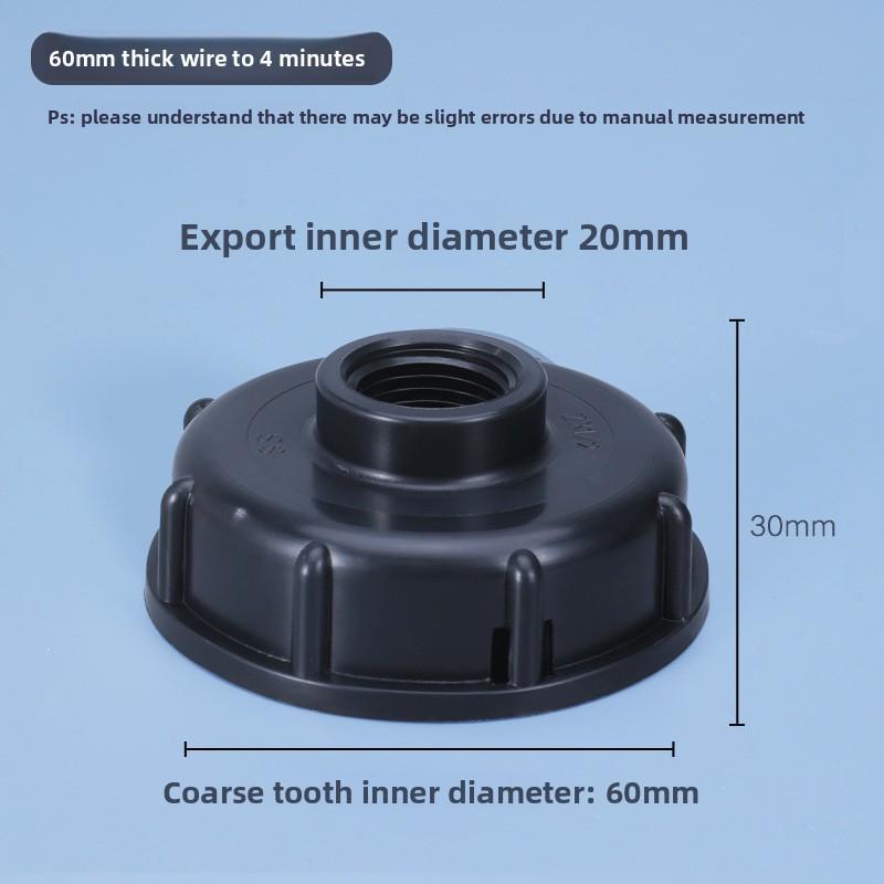 IBC Tank Adapter S60 X 1/2" 3/4' 1" 1.5 2" 63/75/80/100mm Thread Connector Ton Barrel Connect 1000 Liter IBC Tank Fitting