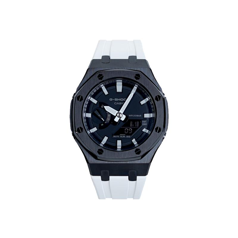 

CASIO Custom Collection Quartz Movement Rubber Strap Watch Men s Watches Black Dial GA-2100-1A- Hardcore Panda