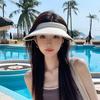 Damen Sommer Outdoor Hut Großer Schirm Gesichtsformend Offene Oberseite Sonnenschutz Breitkrempig Outdoor Modeaccessoire