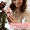 10Pc Acrylic Photo Frame Keychain Clear Picture Insert Blank Keyrings For Double-Sided Photos Diy Supplies