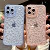 Crystal Clear Slim Diamond Pattern Phone Case For Iphone 14 Pro 13 12 11 Pro Max X Xr Xs Max Soft Transparent Shockproof Cover