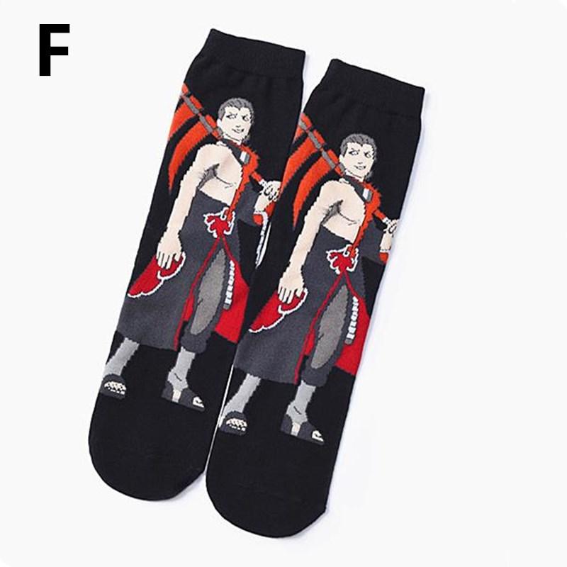 Freegun Set Di 2 Calzini Uomo In Cotone Naruto Shippuden - Manga Ninja, Multicolore - 2