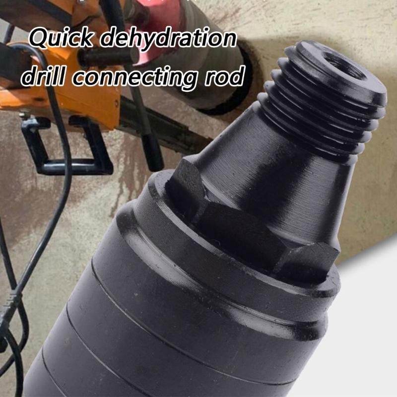 Anti Lock Water Drill Connector with Quick Detaching Capability for Fast Bit Swapping Built In Water Passage and Durable Construction
