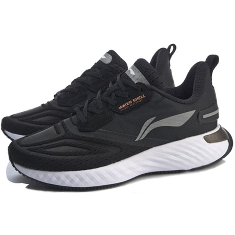 New LiNing Cloud 5 V Shield Cushioning And Breathable Low Top Running Shoes Women's Black White ARHP176-5