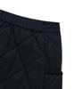 Covernat Woman Quilted Wrap Mini Skirt Dark Navy