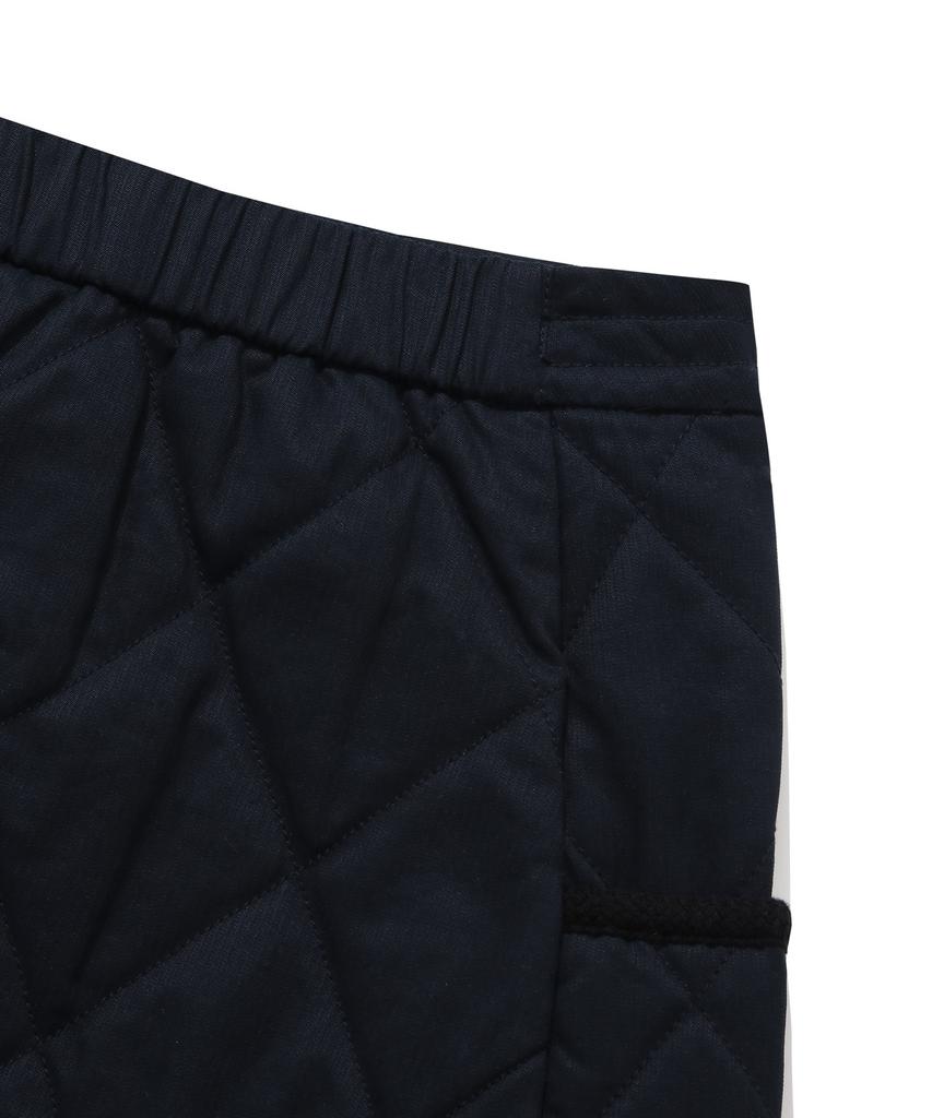 Covernat Woman Quilted Wrap Mini Skirt Dark Navy