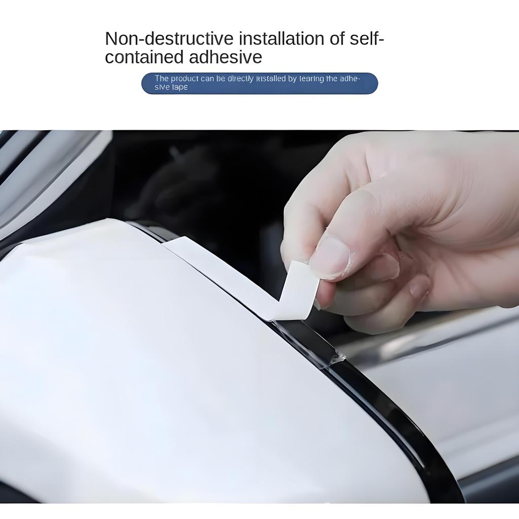 A Pair Car Rearview Mirror Rain Eyebrow Carbon Fiber Pattern Rain Shield Sun Shade Vision Protector for Auto Mirror Accessories