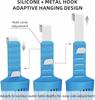 Adjustable Silicone Toilet Tank Holders, Hanging Toilet Tank Cleaning Caddy with Hook Design, Reduce Tank Residues, Rust-Free and Easy To Install