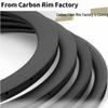 700C Ultra-Light Carbon Fiber Road Bike Wheelset with High Profile and Disc Brake Compatibility