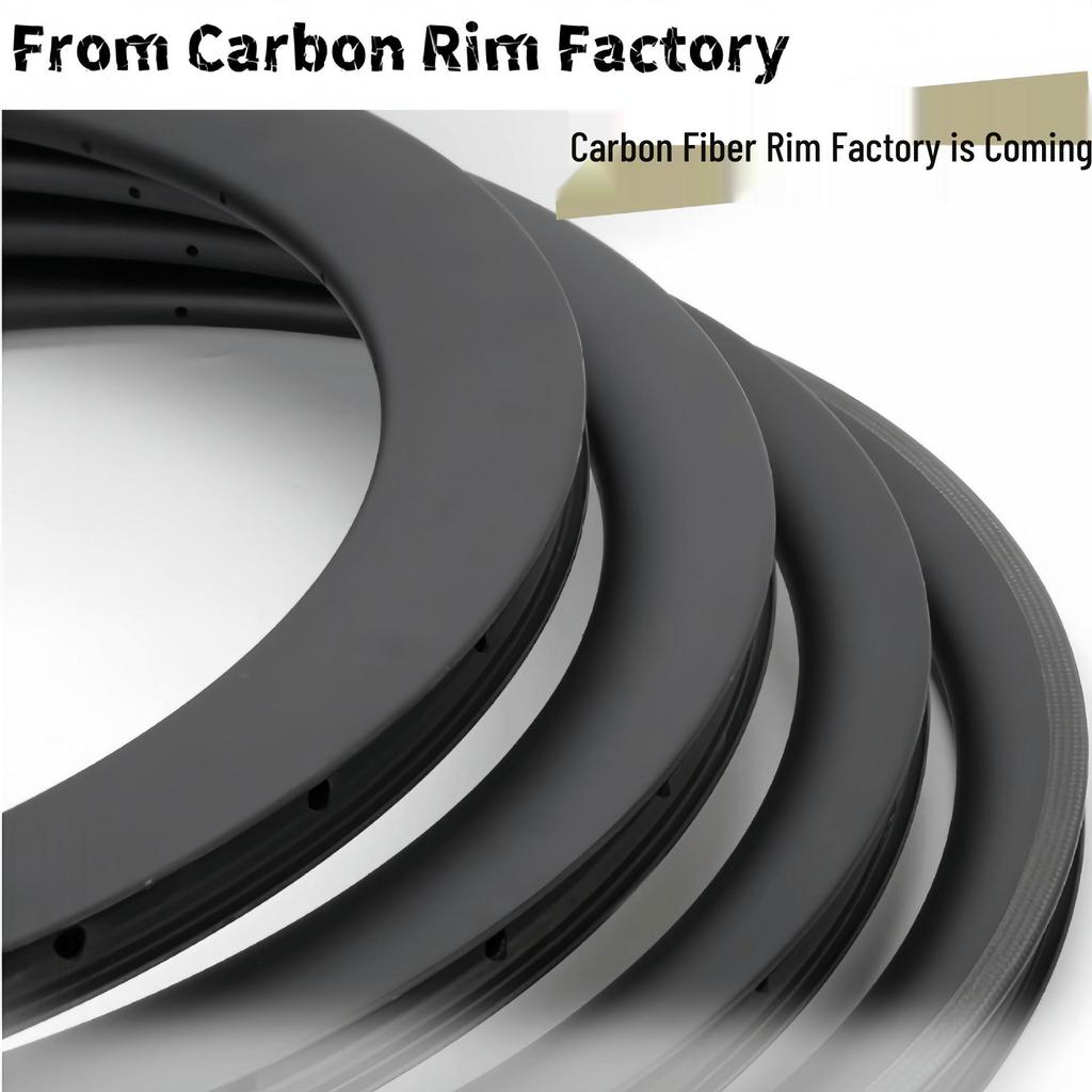 700C Ultra-Light Carbon Fiber Road Bike Wheelset with High Profile and Disc Brake Compatibility