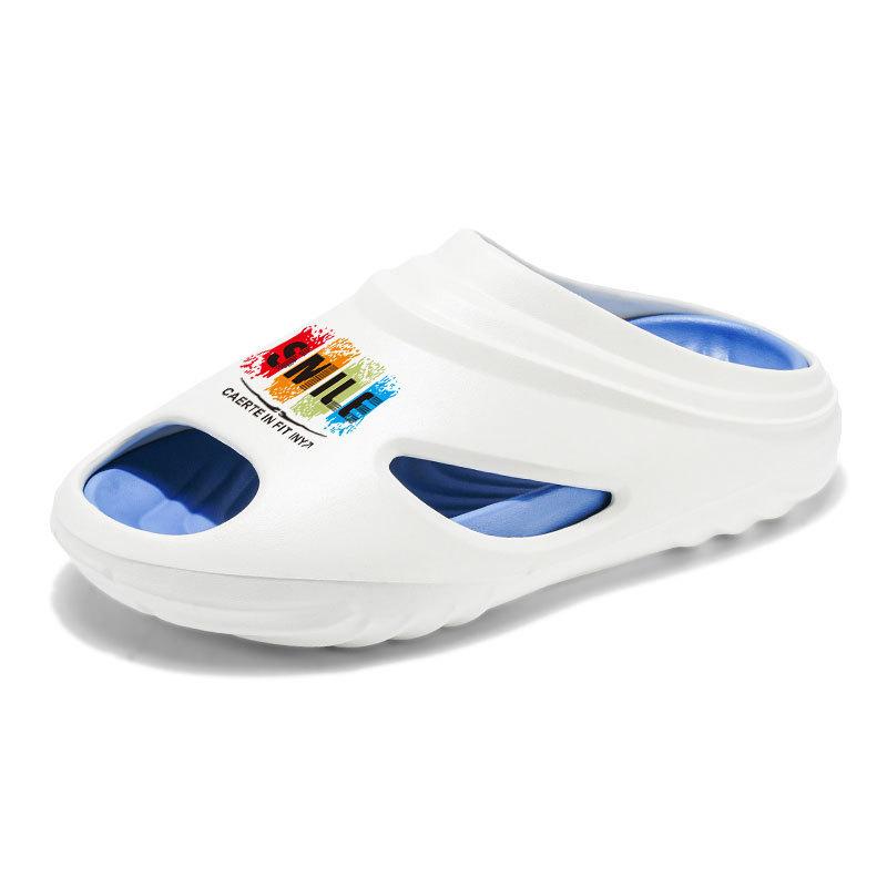 

Мужские сандалии большого размера, нескользящие, трендовые, на толстой подошве, износостойкие, повседневные, легкие, спортивные шлепанцы 44-45