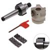 4 Flutes MT2-FMB22 400R Face End Mill Cutter 50mm+10pcs APMT1604 Carbide Inserts