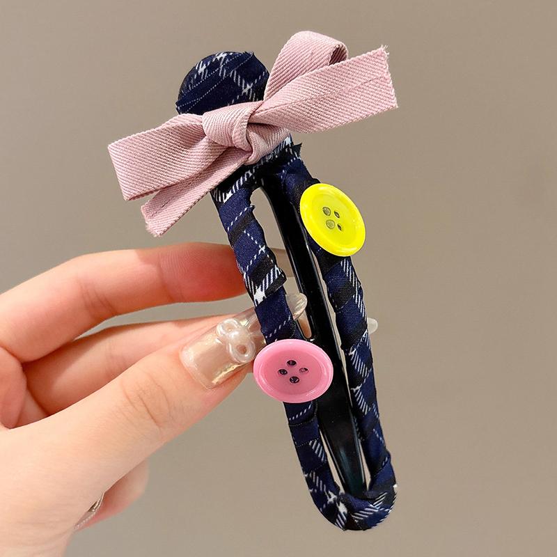 

Korean-Style Cute Cartoon Bow Small Dog Large Fabric Duckbill Clip Women S Hair Bun Sweet Hairpin Hair Accessory