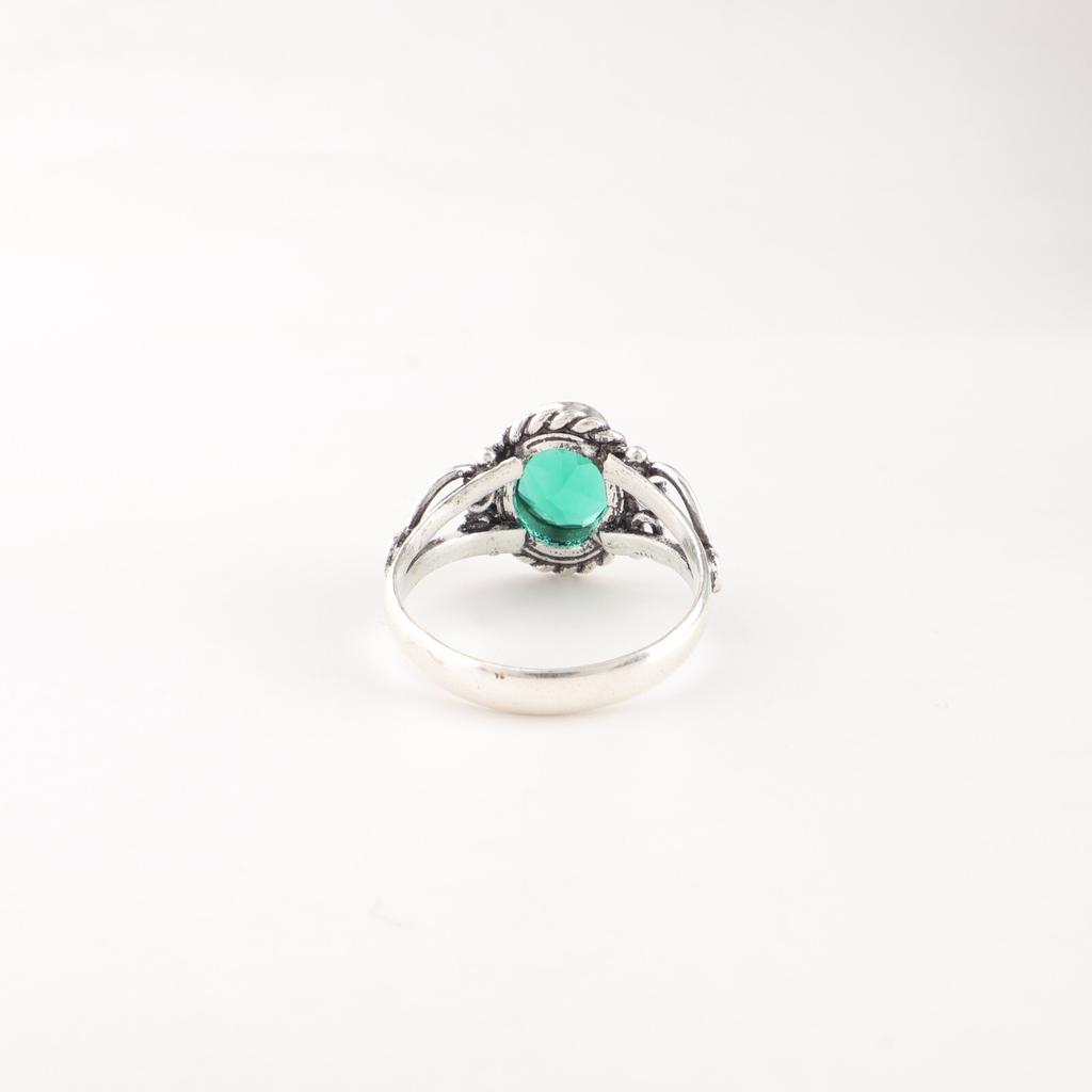 Chrome Diopside Gemstone 925 Stamped Silver Jewelry Handmade May Birthstone Ring RR-8-2