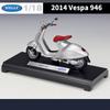 WELLY 1/18 2014 VESPA 946 Motorcycle Model Toy Vehicle Collection Autobike Shork-Absorber Off Road Autocycle Toys Car