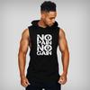  Men's Tank Tops Summer Gym Fitness Printed Compression Hooded Vest Tops Sportswear Muscle Vest Sleeveless T-shirt 