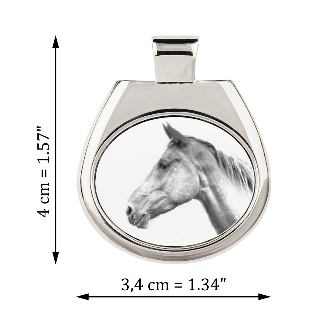 Akhal-Teke - Naszyjnik Z Koniem, Personalizowana Zawieszka Ze Zdjęciem, Wyjątkowy Naszyjnik Dla Kobiet I Mężczyzn Marki Art-Dog