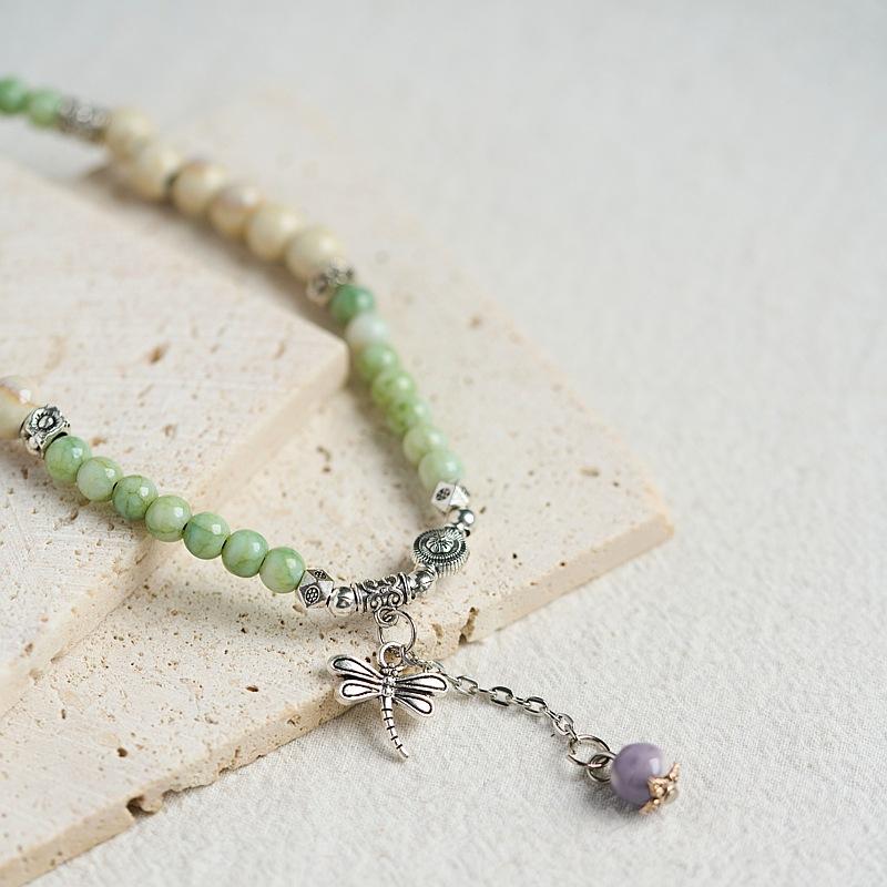 Jingdezhen Ceramic Bracelet Jewelry Double-layer Stacked Beaded Gold List Title Bracelet Wholesale