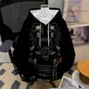 Mens Hooded Sweatshirt Soccer Print Breathable Loose Fit Casual Wear