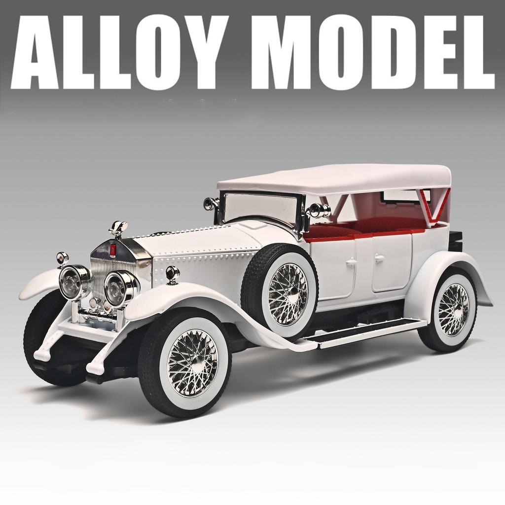 1:24 Rolls Royce Phantom I 1925 Alloy Car Diecasts & Toy Vehicles Metal Toy Car Model Sound and Light Collection Kids Toy