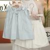 Girls' Summer Set Children's Fashionable Summer Sleeveless Girls' Korean Shorts Two-piece Set