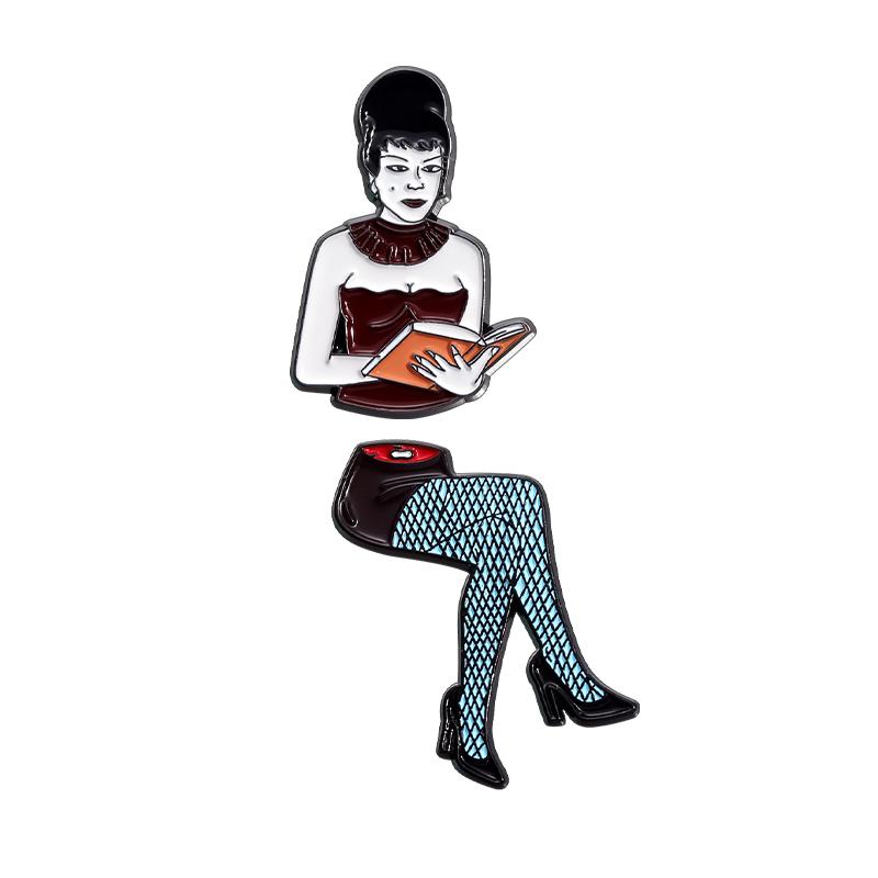 Punk Horror Musical Enamel Pins Custom Cosplay Ghost Phantom Brooches Lapel Badges Halloween Gothic Jewelry Gift for Friends