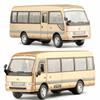 1/32 TOYOTA Coaster EX Toy Car Model Coach Lexury Bus MPV Diecast Miniature Van for Children Pull Back Collection Gift Boy Kid