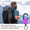 Portable Retractable Keychain Carabiner Badge Holder Strong Load-bearing Compact Size Portable Telescopic Keychain Clip Camping Accessories
