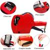 8 Digits Digital Tag Gun Handheld Price Label Gun + 1 Lines Labels +1 Ink 5500 Price Tag Marker Machine Labeler Labeller Sticker