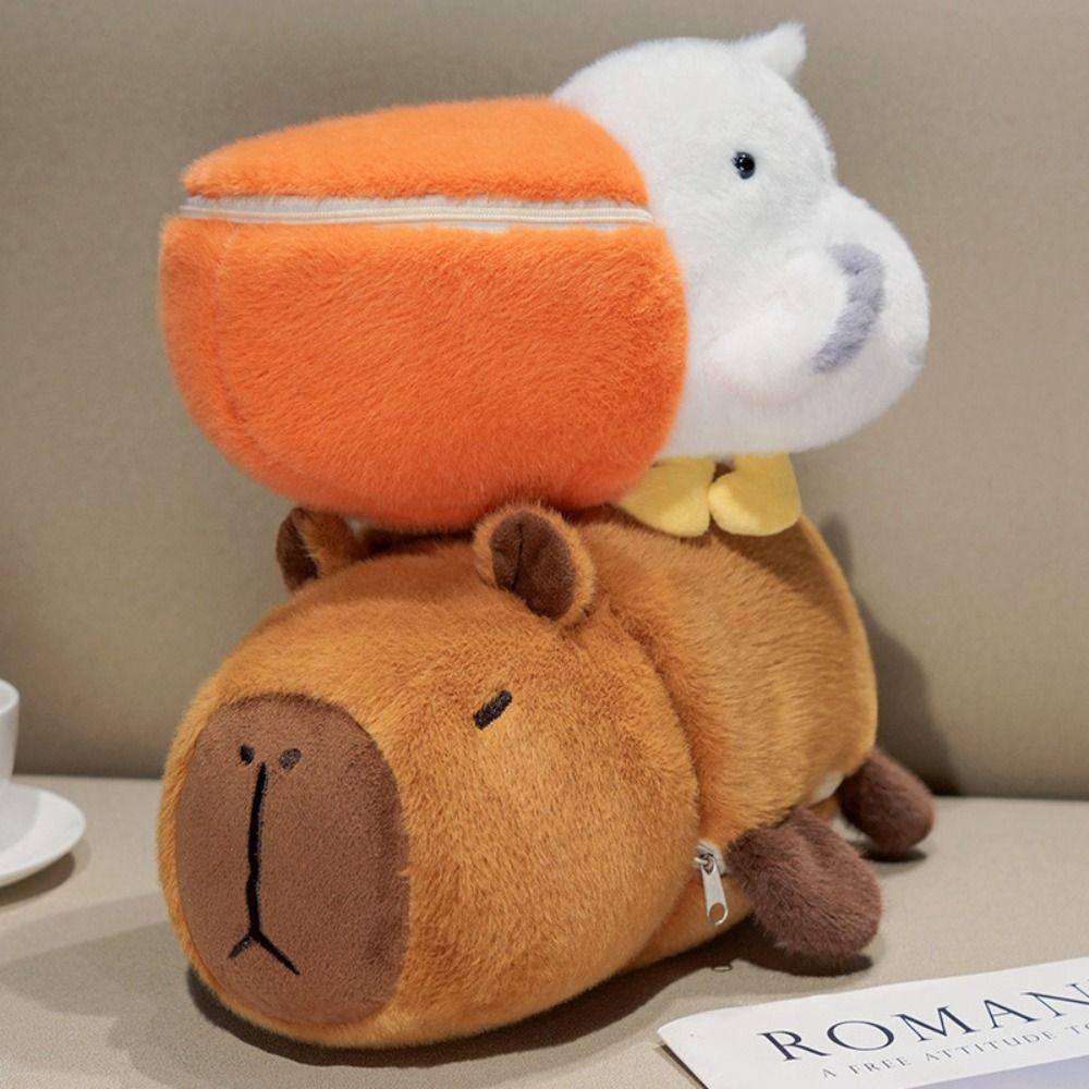 

Моделювання мультфільму Трансформація Капібара Іграшка PP Бавовна Капібара Плюшева лялька Подарунок на день народження 25cm