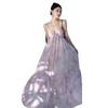 Source Holiday Wind Suspender Dress Female Summer Oil Painting Smudge Long Skirt Fairy