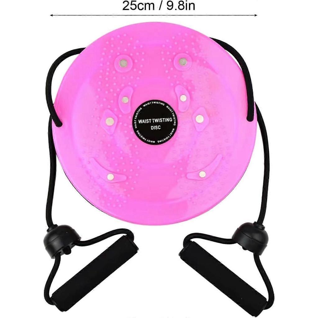 Waist Whisper | Body Shaping Waist Twisting Disc | Core Workout Equipment for Exercise Waist Twisting Disc with Resistance Band Full Body