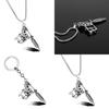 Tattoo Machine Shape Alloy Pendant Necklace With Geometric Design For Men And Women