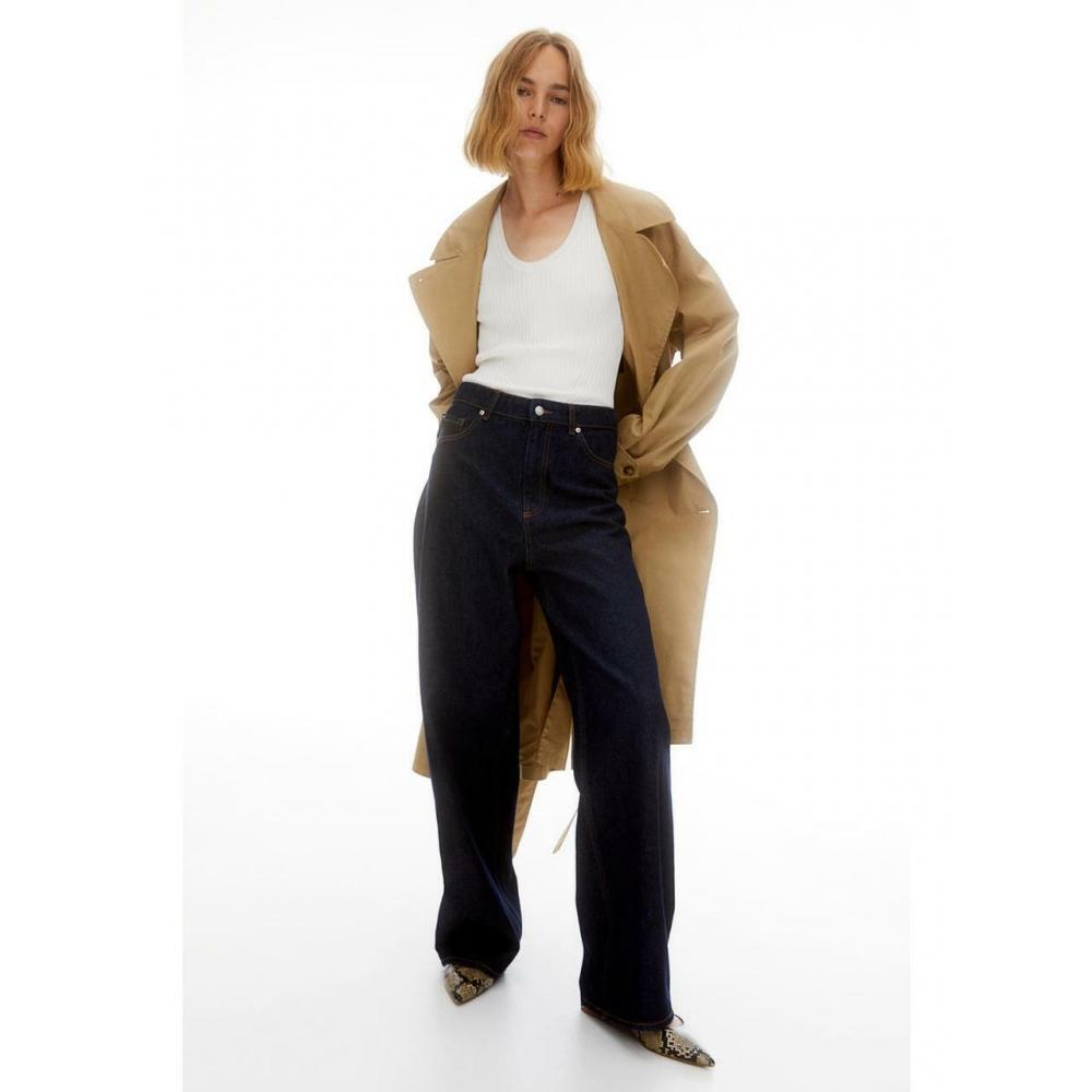 

Вязаный топ без рукавов в рубчик HM, белый 1192463002