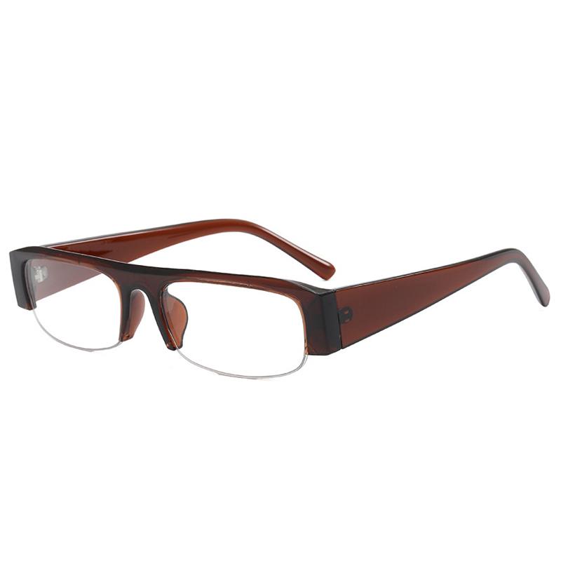 

New Small Rectangle Women Sunglasses Vintage Clear Lens Men Half Frame Eyewear Shades UV Protection Sun Glasses 1PC