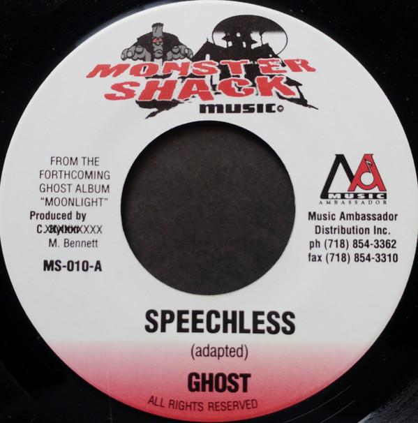 

7inch Record GHOST - Speechless MS010 Monster Shack M Jamaica Reggae, Ska & Dub Used